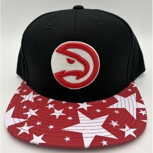 Atlanta Hawks Reflective Stars Mitchell and Ness Snapback Hat